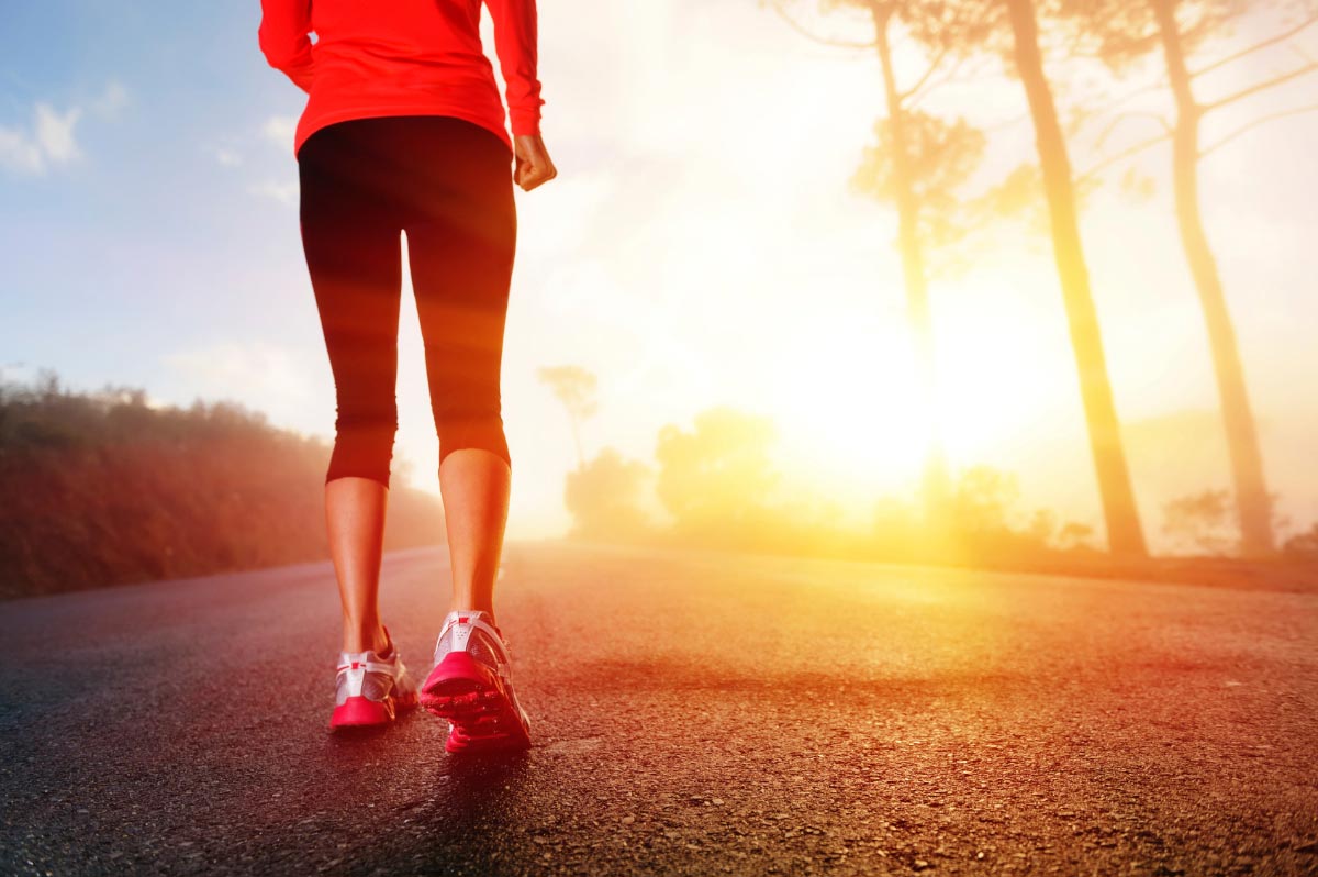 Woman-Sunset-Exercise-Fitness-Run-Jog-Shoes